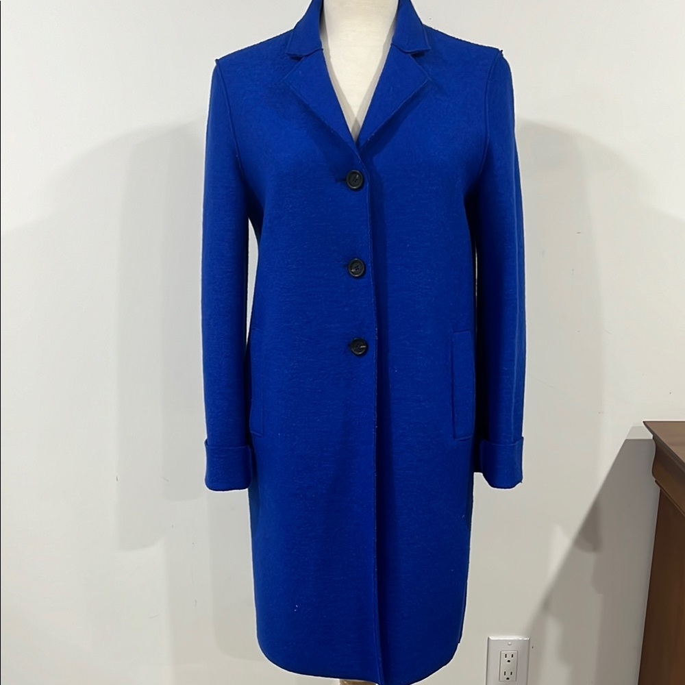 Harris Wharf London Royal Blue Wool Coat – Size 4